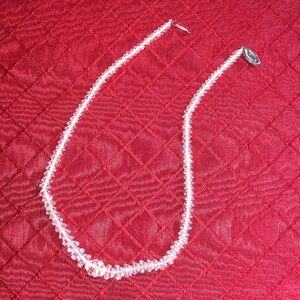 Women’s vintage cut crystal necklace.